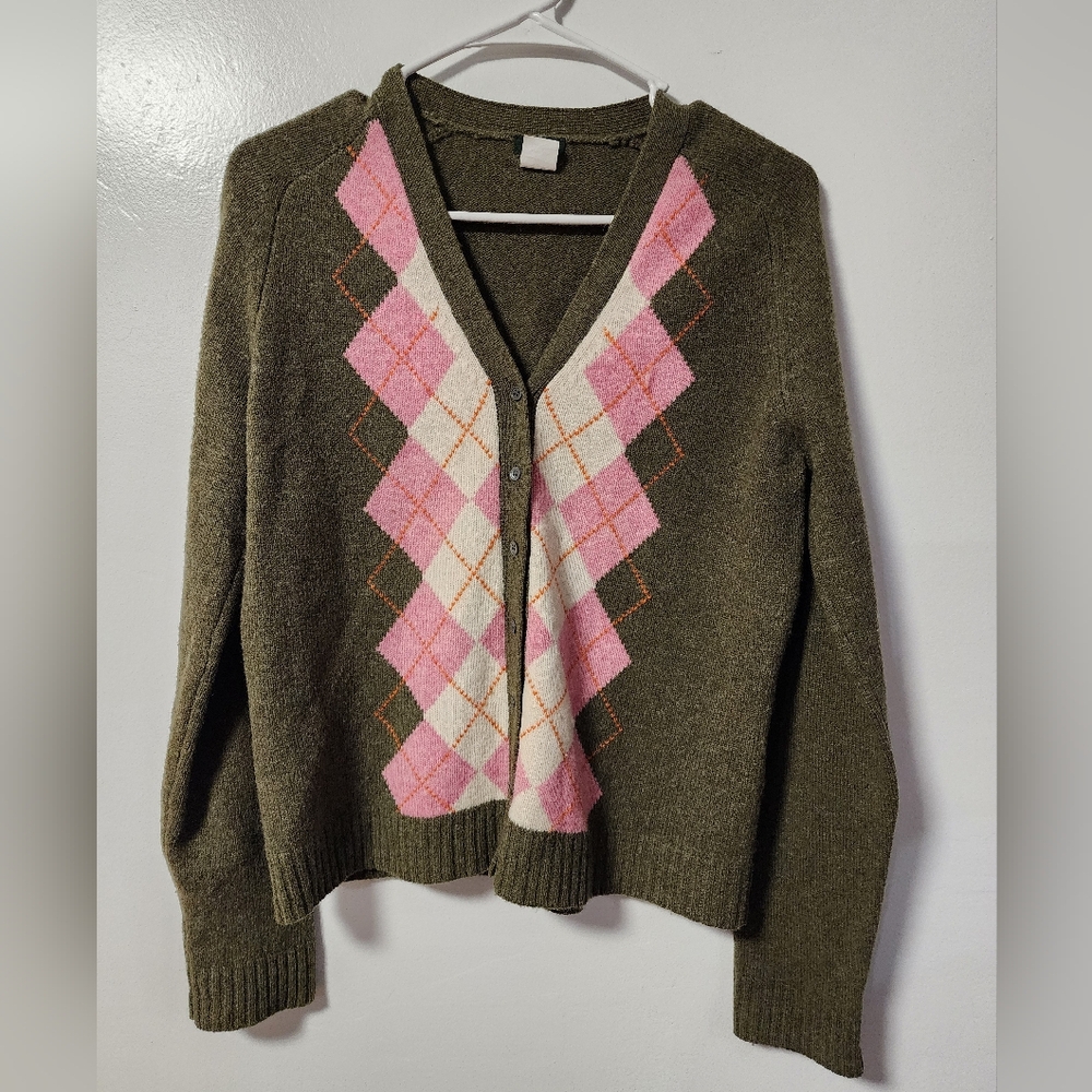 J. Crew Medium 100% Wool Cardigan
